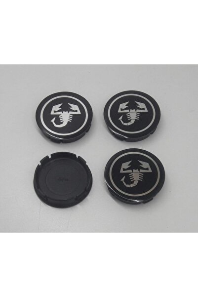 ABARTH Jant Göbeği Fiat 55/60 (55mm Yuva) 4lü Set Siyah
