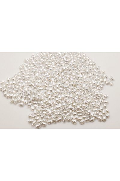yiğit aksesuar Trapezoid Pearl Formless Pearl White 100 Pieces