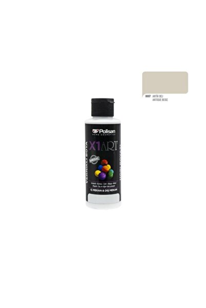 Polisan X1art Vernikli Hobi Boyası 120ml - 0007 Antik Bej