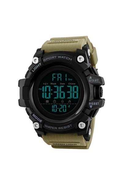 Skmei Skmeı 1384 Dijital Erkek Kol Saati Askeri Kahve Kronometreli
