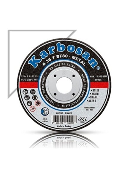 Genel Markalar Karbosan Metal Kesici Disk 115 Mm Metal Kesme Taşı Diski