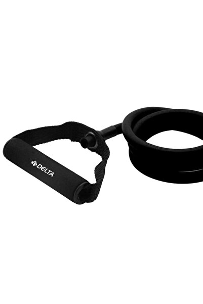 Delta Cauciuc de rezistență Pilates de 120 cm, complet dur, 9*13 mm, cu mâner