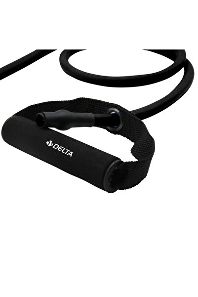 Delta Cauciuc de rezistență Pilates de 120 cm, complet dur, 9*13 mm, cu mâner