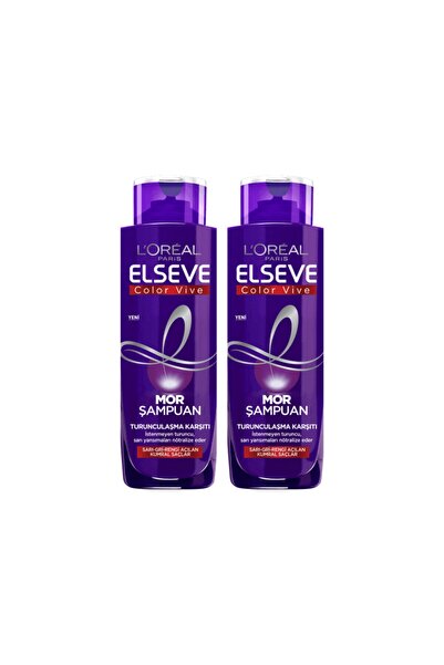 L'Oreal Paris Elseve Turunculaşma Karşıtı Mor Şampuan 200 Ml X 2 Adet