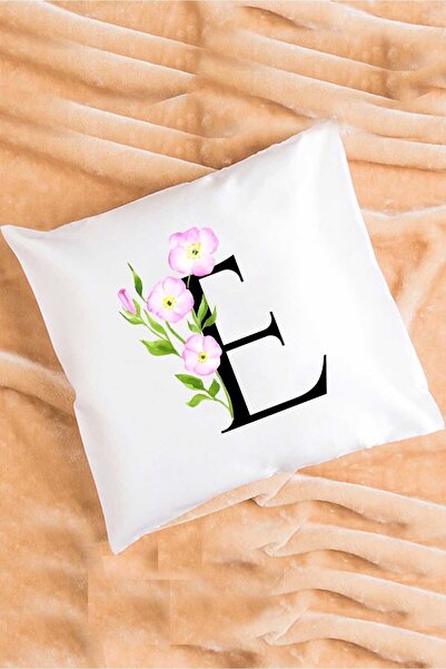 Hedizu Подушка з квітковим візерунком і літерою E