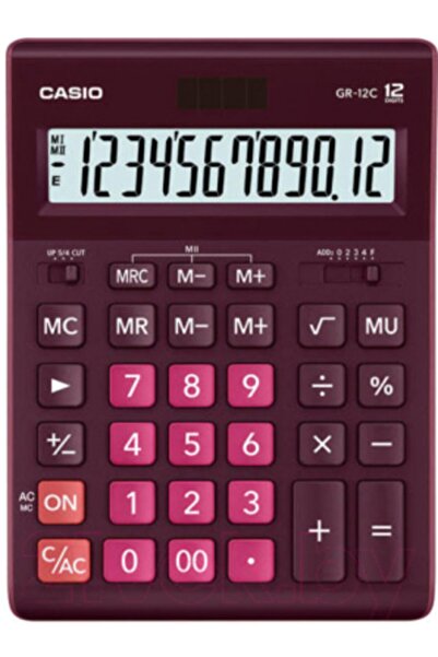 Casio Gr-12c-wr 12 Hane Bordo Masa Üstü Hesap Makinesi