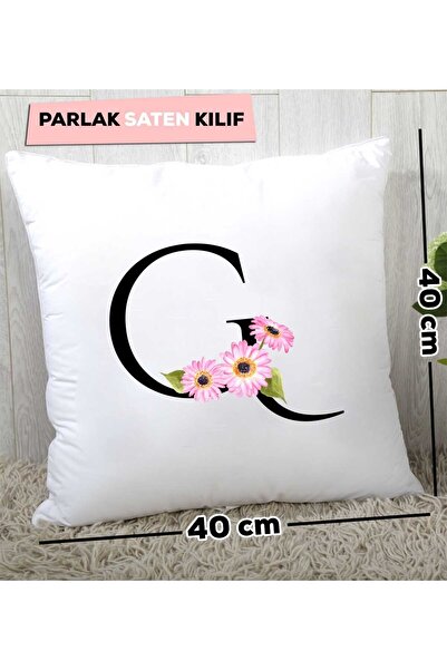 Hedizu Подушка з квітковим візерунком і літерою G