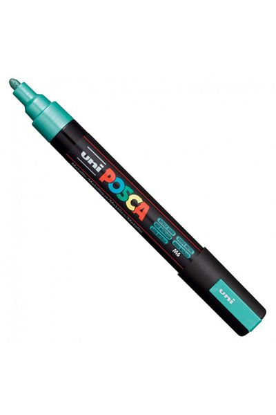 Alpıno Uni-ball Posca 0.8-2.5 Mm Metallic Green Poster Marker Pen - Water Based