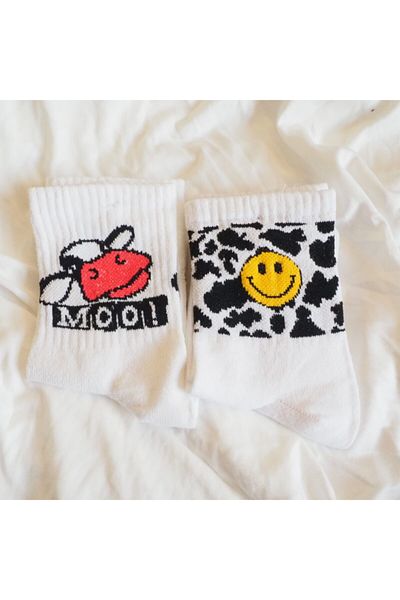 Planet Butik Cow Smile Socks Set