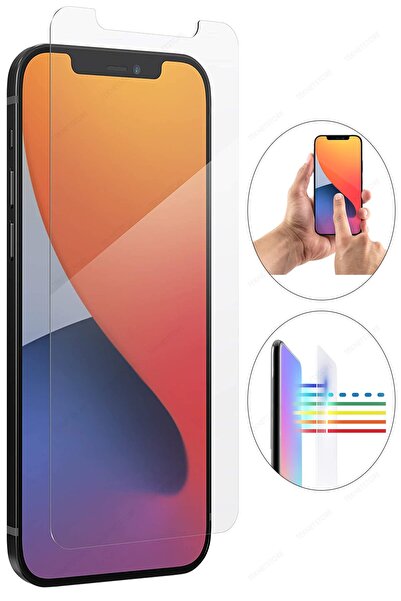 TEKNETSTORE Apple Iphone 12 Ekran Koruyucu Nano Temperli Esnek Cam 9d Yüksek ...