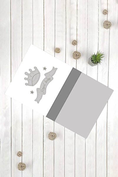 Evsebu Royal Baby Gray Non-Slip Based Decorative Carpet