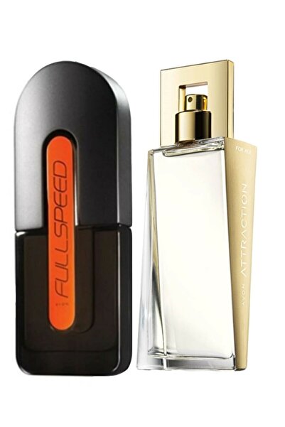 AVON Full Speed Edt 75ml Erkek Parfüm + Attraction Edp 50ml Kadın
