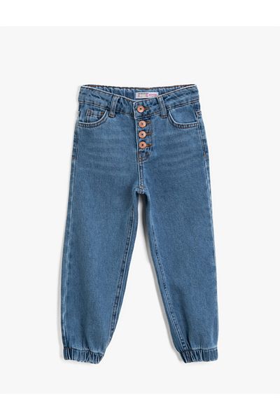 Koton Girl's Indigo Jean Trousers