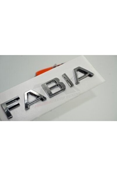 Skoda Fabia 2013+ الجيل الجديد للأمتعة كروم ABS 3M شعار نص ثلاثي الأبعاد