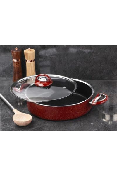 MUTFAKÇIM Taç Granit Basık Tencere 32 cm