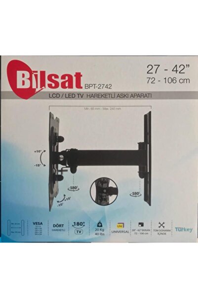 BİLSAT Bpt-2742 Hareketli 27-42 Askı Aparatı