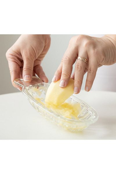 RENKYAPI Glass Baby Grater Handmade Luxury Glass Fruit Apple Grater Practical Baby Food Fruit Puree Grater
