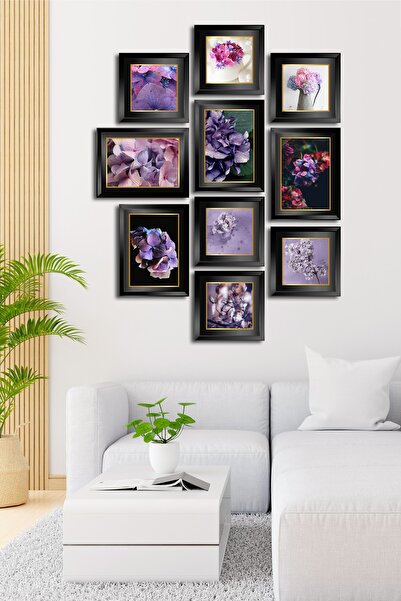 Cadran 10 Parçalı Çerçeve Görünümlü Mdf Tablo Seti Flm099