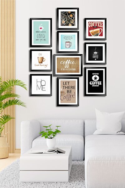 Cadran 10 Parçalı Çerçeve Görünümlü Mdf Tablo Seti Flm138