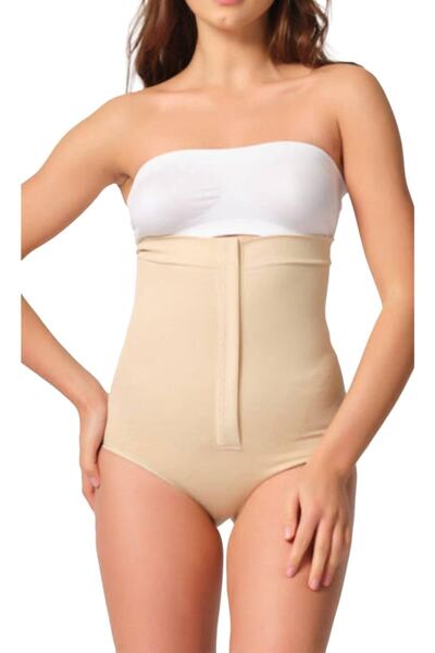 by HW Ženski korzet sa prednjim ušivom u boji kože Bez šavova Visok struk