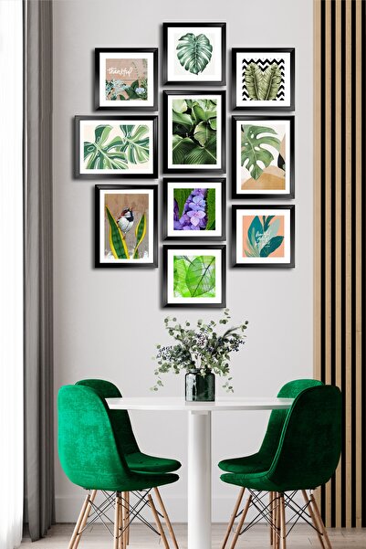 Cadran 10 Parçalı Çerçeve Görünümlü Mdf Tablo Seti Flm091