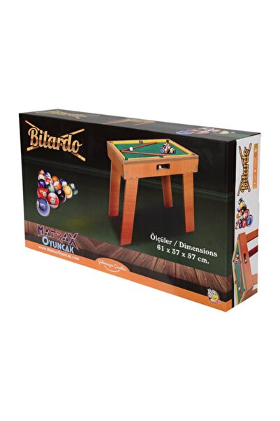Matrax Ahşap Ayaklı Masaüstü Bilardo Oyunu