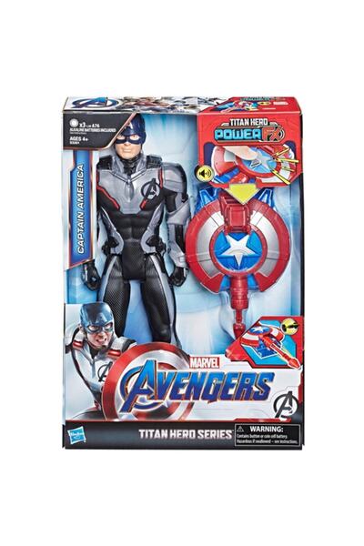 AVENGERS Titan Hero Power Fx 30 Cm Captain America Figür Seti E3301