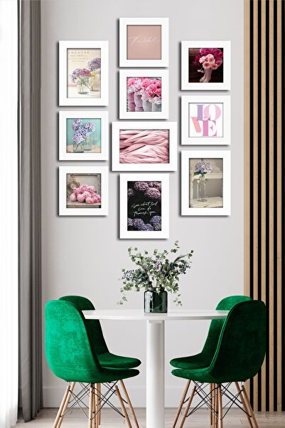 Cadran 10 Parçalı Çerçeve Görünümlü Mdf Tablo Seti Flm141