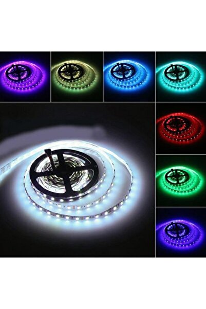 ACIKO Mutfak Dolabı İçin Rgb 10mt Adaptör & Kumanda Şerit Led Hazır Set