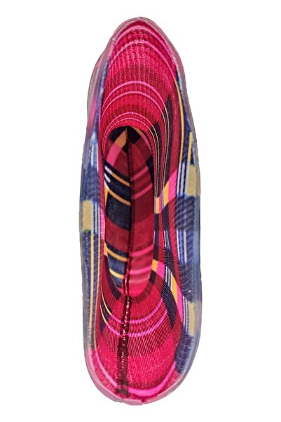 fafatara Жіночі водонепроникні дощові чоботи рожевого кольору в клітинку