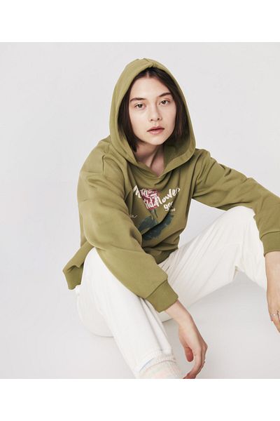 Twist Sweatshirt - Green - Regular fit
