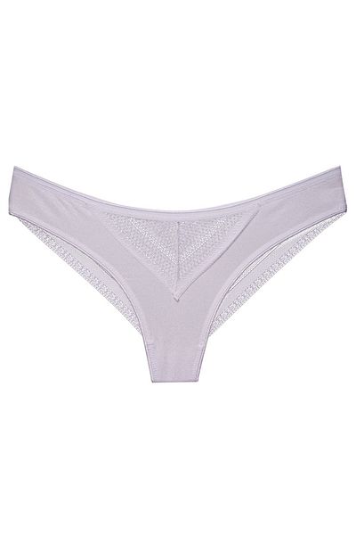 papatya lingerie Βραζιλιάνικο εσώρουχο με στάμπα Glitter στο μπροστινό μέρος, Micro πλάτη, ίσια δαντέλα