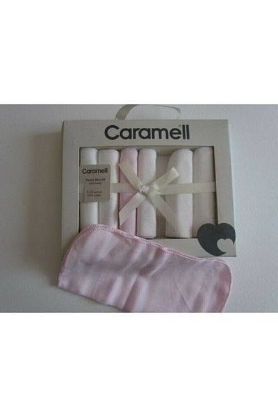 Caramell Baby Girl Pink 7-Pack Mouth Wipes