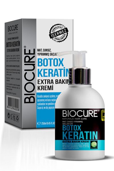 Biocure Dht Blocker Extra Botox Keratin Hair Care Cream Hair Botox / 250 Ml