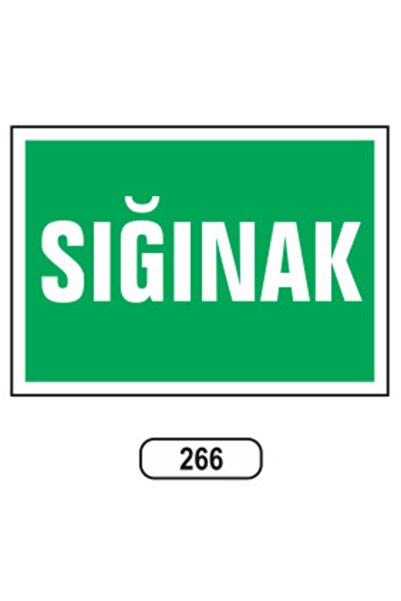 ERGÜNDOĞDU Sığınak Uyarı Ikaz Levhası