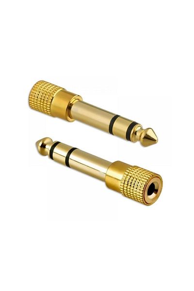 Manuel Raymond Rca Female to 6.3 Mm Nail Converter Mono Jack Gold