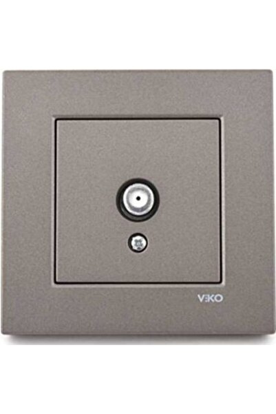 VİKO Artlıne Novella F Konnektörlü Uydu Prizi Çerçeveli (antrasit)