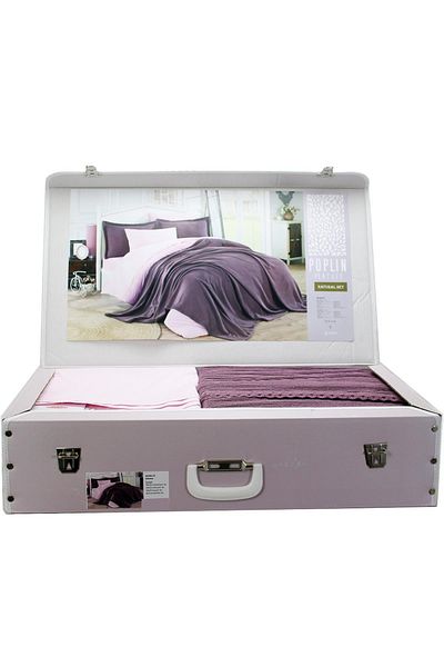 Hobby طقم بوبلين طبيعي فردي داستي روز -102633