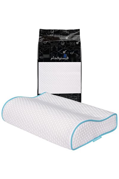 Viscofoam Orthopedic Pillow with Small Neck Support Visco Pillow 46X30X10-8Cm