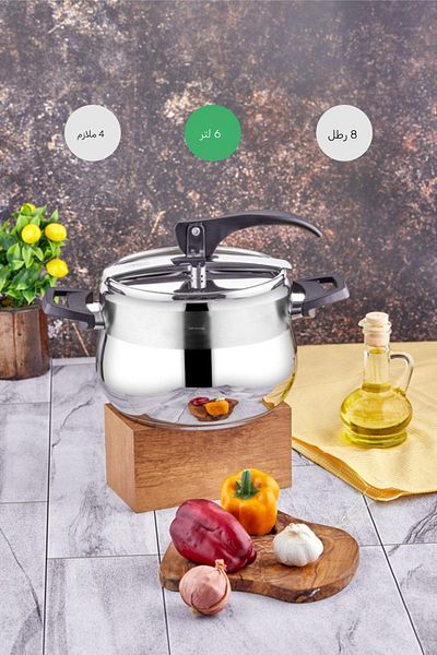 Taç Bengü Pro Pressure Cooker Black 6 Lt