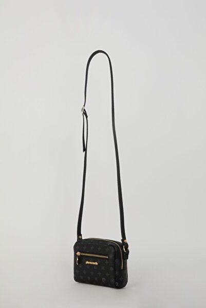 Pierre Cardin Schwarze Damen-Umhängetasche mit Monogramm 05PO22Y1566-1