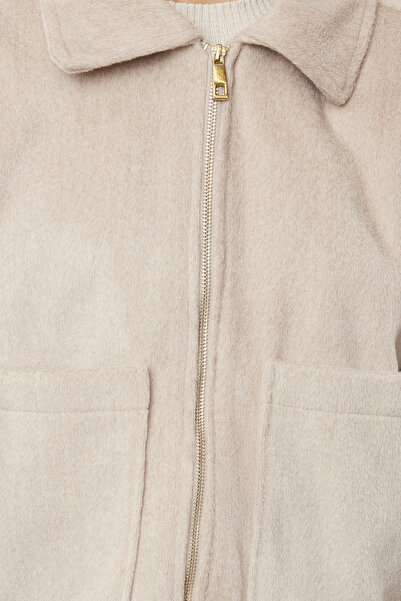 Trendyol Collection Norkový oversize Stamped Thin Jacket Coat Twoaw25Mo00084