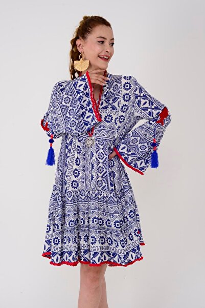 Park Moda AN179 RISE PROCESSING ДЕТАЙЛНА ПОМАДНА РОКЛЯ