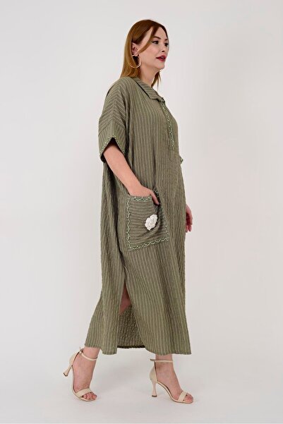 Park Moda Adn001 Φόρεμα με διπλό σχιστό μεγάλο μέγεθος