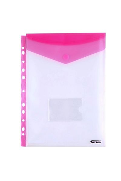 Bigpoint 11 Holes Vertical Velcro File A4 Red