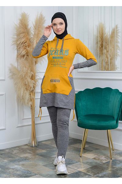 Modamix Women's Zippered TUNIC two-thread Fabric 1052