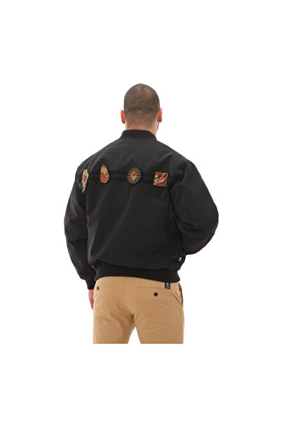 Timberland Ανδρικό μπουφάν Timberland Bomber - Σήμα Σεληνιακής Πρωτοχρονιάς, Μαύρο