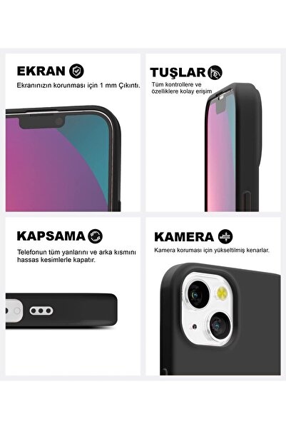 Butik iPhone 13 Uyumlu Sünger bob Desenli Kabartmalı Koruyucu Telefon Kılıfı