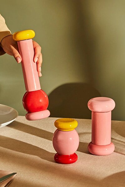 Alessi Values Tuz Ve Karabiber Öğütücü Pembe