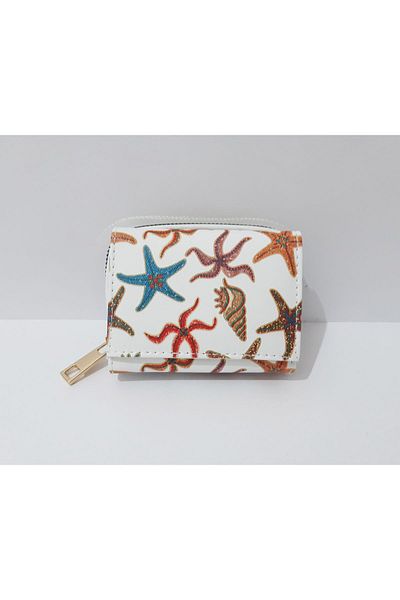 renkli çiçekler Octopus Patterned 11x8 CM Children's Wallet